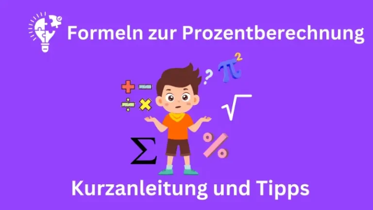 Prozentberechnungsformeln