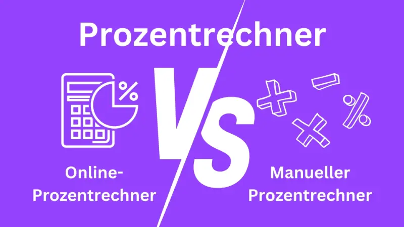 Manueller vs Online Prozentrechner