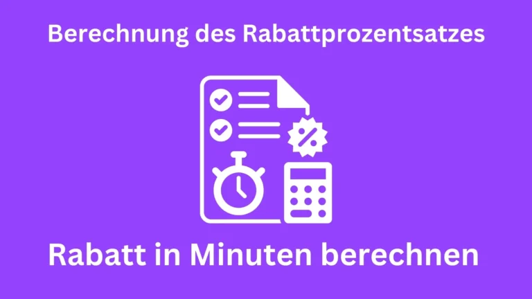 Rabatt-Prozent-Berechnung